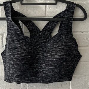 Victoria's Secret Angel Max Black/Grey Heather Sports Bra